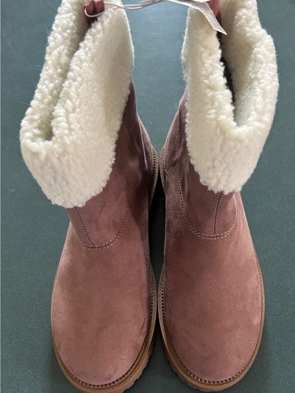Old Navy Kids Cozy Shearling-Lined Pink Winter Boots